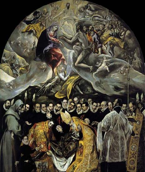GRECO, El The Burial of the Count of Orgaz Sweden oil painting art